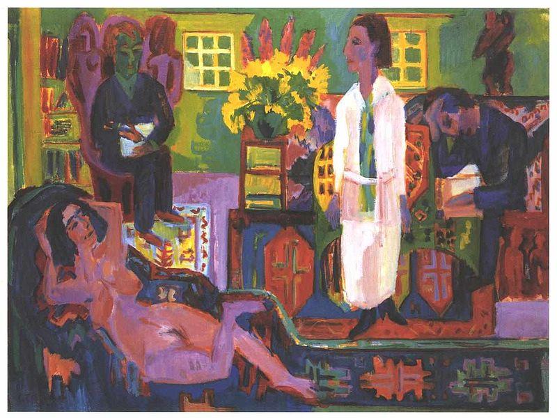 Ernst Ludwig Kirchner Modern Boheme oil painting picture